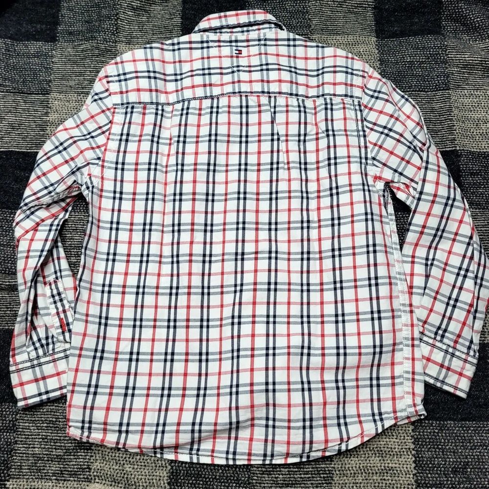Tommy Hilfiger Button Down Plaid Boys Shirt Size 6 Casual, School, Event - Picture 5 of 9